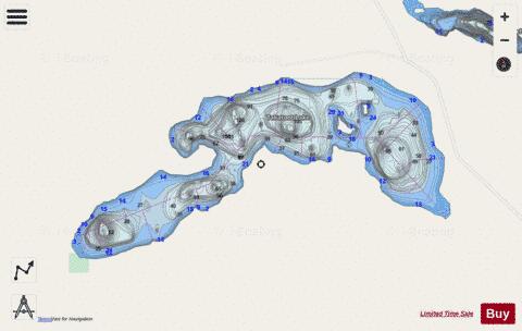 Takatoot Lake depth contour Map - i-Boating App - Streets