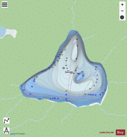 Tasa Lake depth contour Map - i-Boating App - Streets