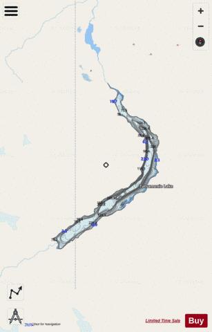 Tatsamenie Lake depth contour Map - i-Boating App - Streets