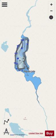 Tatsatua Lake depth contour Map - i-Boating App - Streets