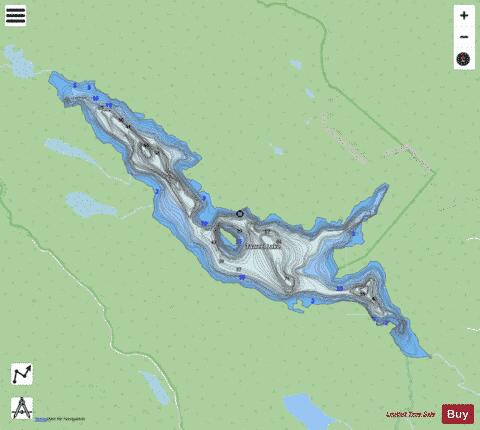 Taweel Lake depth contour Map - i-Boating App - Streets