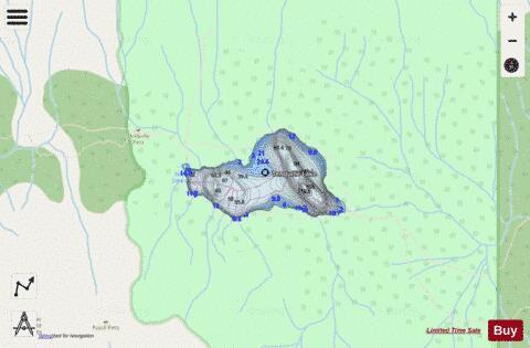 Tenquille Lake depth contour Map - i-Boating App - Streets