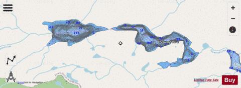 Thelwood Lake depth contour Map - i-Boating App - Streets