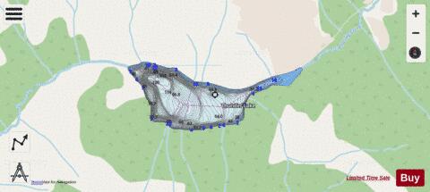 Thunder Lake depth contour Map - i-Boating App - Streets