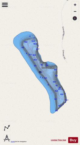 Tiltzarone Lake depth contour Map - i-Boating App - Streets