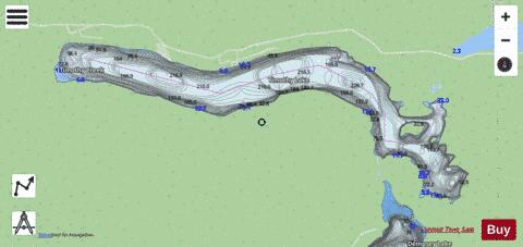 Timothy Lake depth contour Map - i-Boating App - Streets