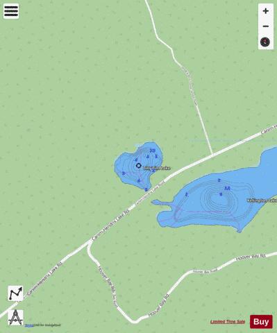 Tiny Tim Lake depth contour Map - i-Boating App - Streets