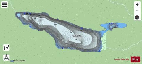 Tisdall Lake depth contour Map - i-Boating App - Streets