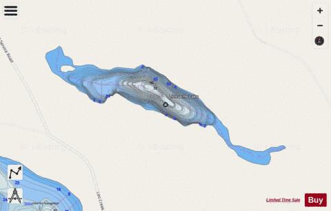 Tlutsacho Lake depth contour Map - i-Boating App - Streets
