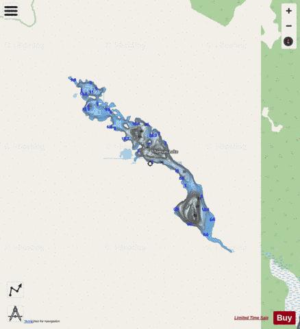 Tomias Lake depth contour Map - i-Boating App - Streets