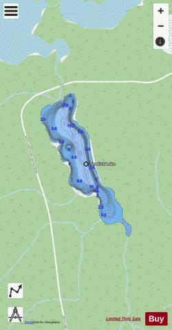 Toodick Lake depth contour Map - i-Boating App - Streets