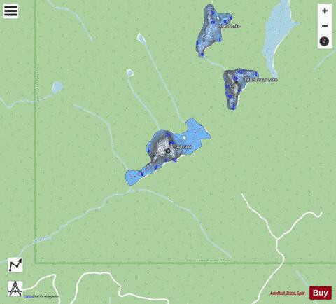 Tsuh Lake (Deer) depth contour Map - i-Boating App - Streets