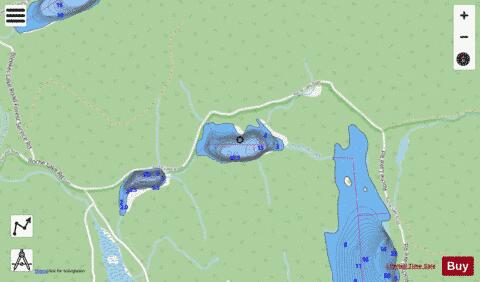 Tulip Lake depth contour Map - i-Boating App - Streets