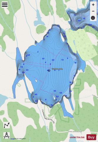 Tunkwa Lake depth contour Map - i-Boating App - Streets