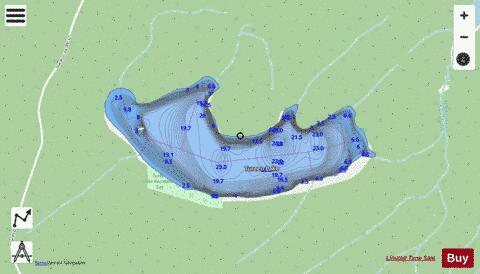 Tureen Lake depth contour Map - i-Boating App - Streets