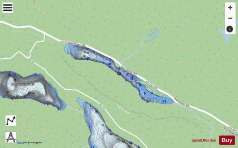 Turnbull Lake depth contour Map - i-Boating App - Streets