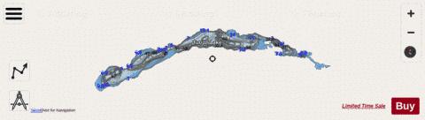 Tutizzi Lake depth contour Map - i-Boating App - Streets