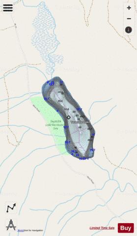 Twaddle Lake depth contour Map - i-Boating App - Streets