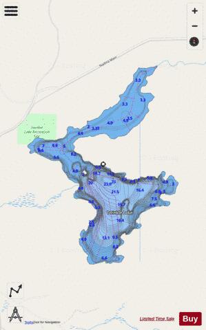 Twinkle Lake depth contour Map - i-Boating App - Streets