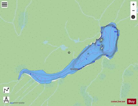 Tyee Lake depth contour Map - i-Boating App - Streets
