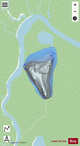 Unna Lake depth contour Map - i-Boating App - Streets
