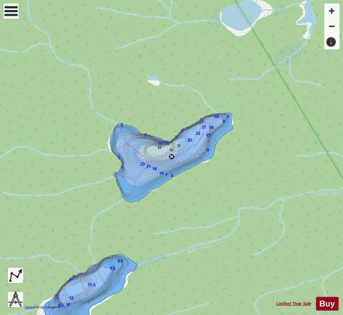 Unnamed Lake 29 depth contour Map - i-Boating App - Streets