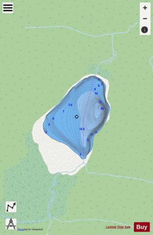 Unnamed Lake No 174 depth contour Map - i-Boating App - Streets