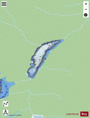 Unnamed Lake No 73 depth contour Map - i-Boating App - Streets