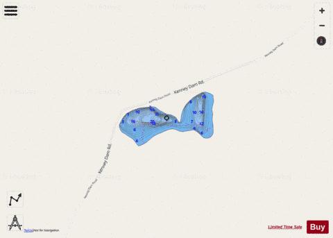 Unnamed Near Vanderhoof depth contour Map - i-Boating App - Streets