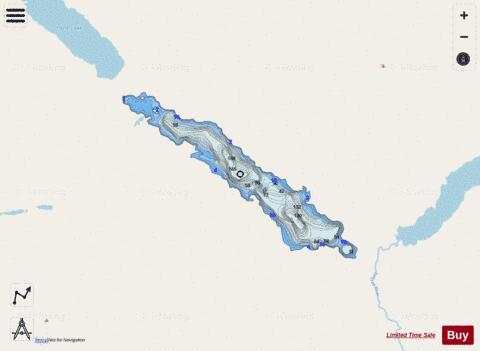 Upper Tootsee Lake depth contour Map - i-Boating App - Streets
