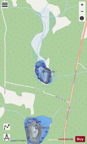 Vallee Lake depth contour Map - i-Boating App - Streets