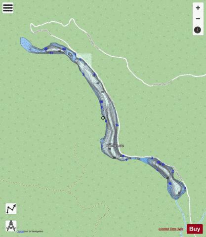 Vidette Lake depth contour Map - i-Boating App - Streets
