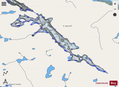 Viola Lake depth contour Map - i-Boating App - Streets