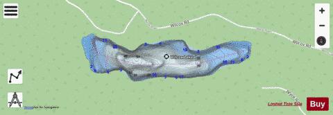 Wilcox Lake depth contour Map - i-Boating App - Streets
