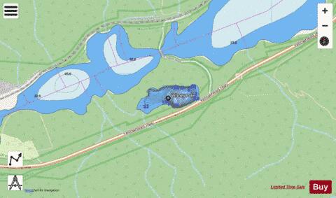 Witney Lake depth contour Map - i-Boating App - Streets