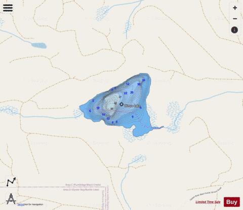 Wowo Lake depth contour Map - i-Boating App - Streets