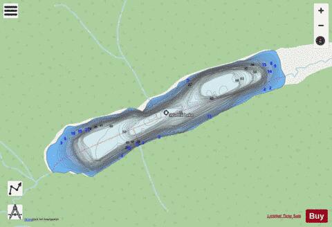 Wudtsi Lake depth contour Map - i-Boating App - Streets