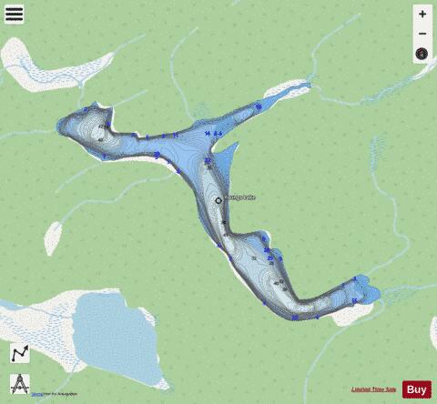 Youngs Lake depth contour Map - i-Boating App - Streets