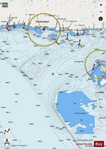 Sydney to Saint-Pierre Marine Chart - Nautical Charts App - Streets