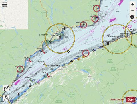 Pointe des Monts aux\to Escoumins Marine Chart - Nautical Charts App - Streets