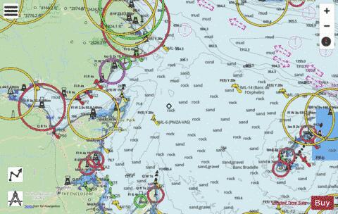 Baie des Chaleurs aux/to Iles de la Madeleine Marine Chart - Nautical Charts App - Streets