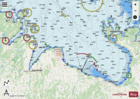 Owen Sound to\a Giants Tomb Island Marine Chart - Nautical Charts App - Streets