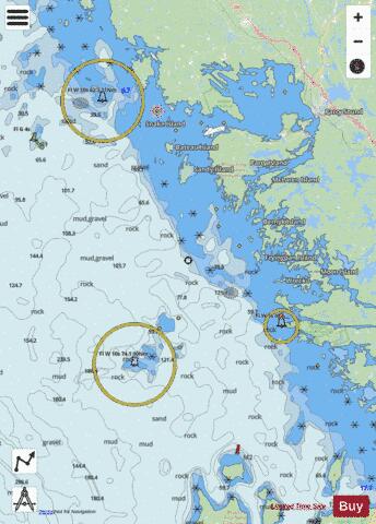 Giants Tomb Island to Franklin Island Marine Chart - Nautical Charts App - Streets