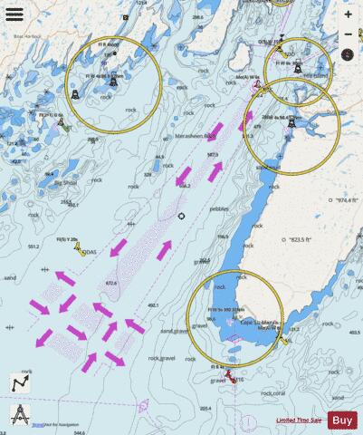 Cape St. Mary's to Argentia Harbour and Jude Island Marine Chart - Nautical Charts App - Streets