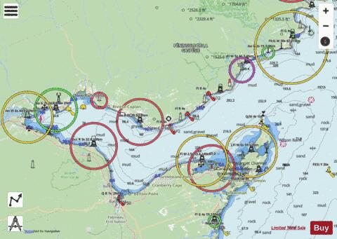 Baie des Chaleurs / Chaleur Bay Marine Chart - Nautical Charts App - Streets