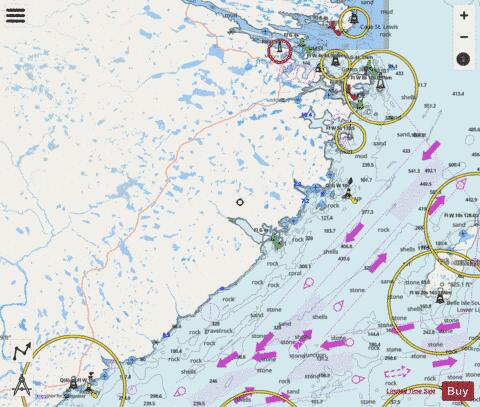 Green Bay to/a Double Island Marine Chart - Nautical Charts App - Streets