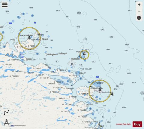 Domino Point to Cape North Marine Chart - Nautical Charts App - Streets