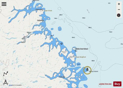 Khikkertarsoak North Island to/a Morhardt Point Marine Chart - Nautical Charts App - Streets