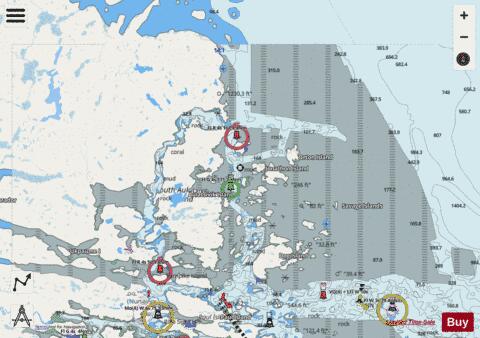 South Auliatsivik Island to/a Fenstone Tickle Island Marine Chart - Nautical Charts App - Streets