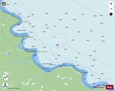 Baie Natiscotec Marine Chart - Nautical Charts App - Streets